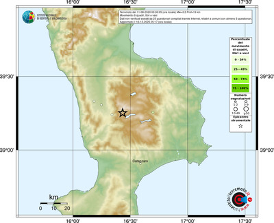Mappa comuni con almeno 3 questionari