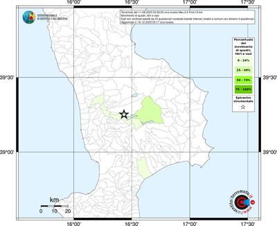 Mappa territorio comunale con almeno 3 questionari