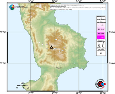 Mappa comuni con almeno 3 questionari