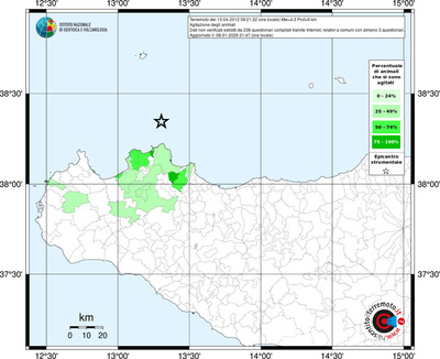 Mappa territorio comunale con almeno 3 questionari