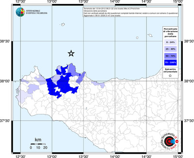 Mappa territorio comunale con almeno 3 questionari