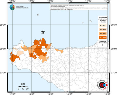 Mappa territorio comunale con almeno 3 questionari