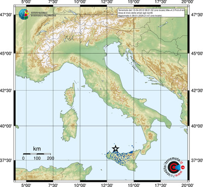 Area di invio delle email agli iscritti