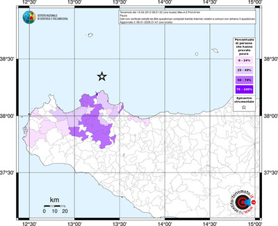 Mappa territorio comunale con almeno 3 questionari