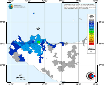 Mappa EMS - territori comuni
