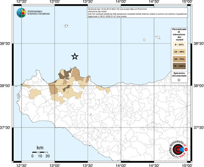 Mappa territorio comunale con almeno 3 questionari