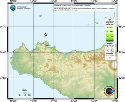 Mappa comuni con almeno 3 questionari