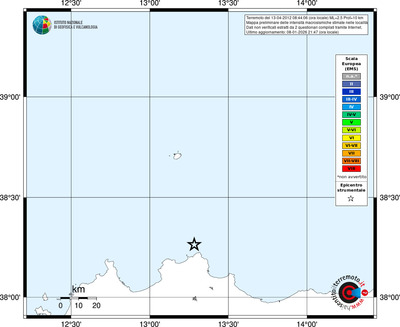 Mappa EMS - territori località