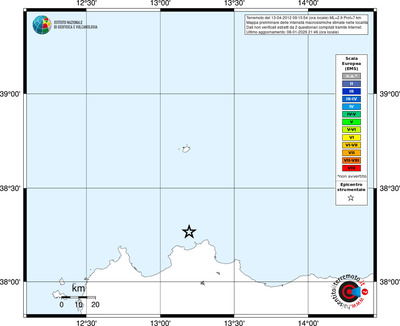 Mappa EMS - territori località