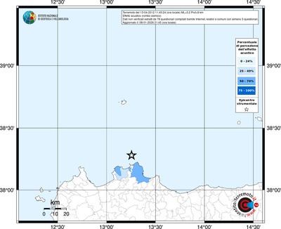 Mappa territorio comunale con almeno 3 questionari