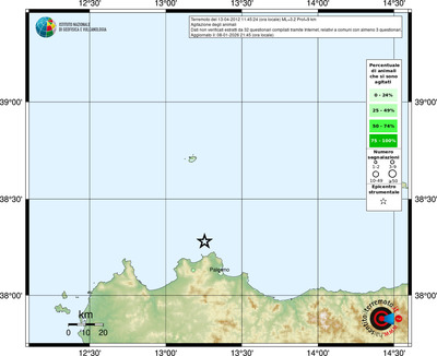 Mappa comuni con almeno 3 questionari