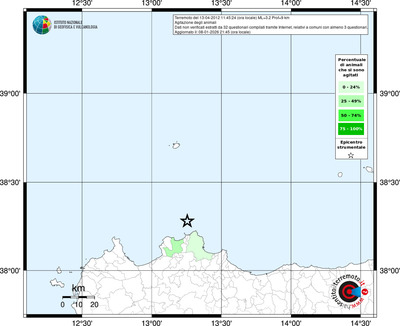 Mappa territorio comunale con almeno 3 questionari