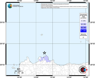 Mappa territorio comunale con almeno 3 questionari