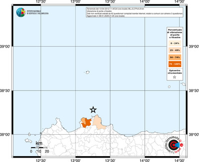 Mappa territorio comunale con almeno 3 questionari