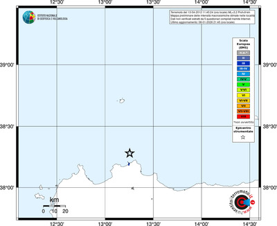 Mappa EMS - territori località