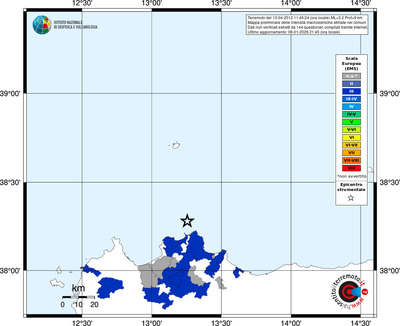 Mappa EMS - territori comuni