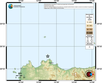 Mappa comuni con almeno 3 questionari