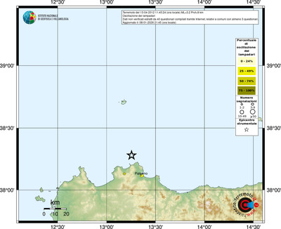 Mappa comuni con almeno 3 questionari