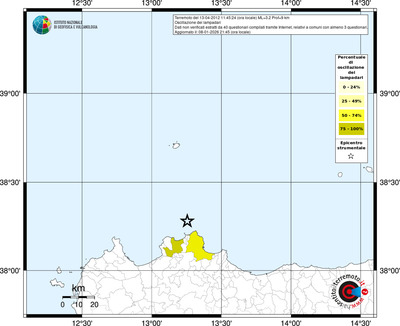 Mappa territorio comunale con almeno 3 questionari