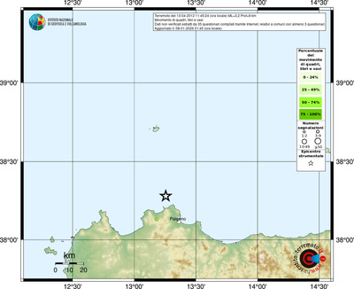 Mappa comuni con almeno 3 questionari