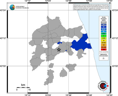 Mappa EMS - territori comuni