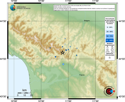 Mappa comuni con almeno 3 questionari