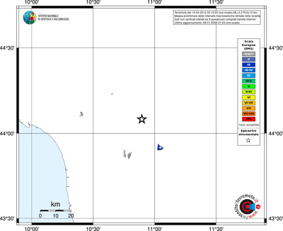 Mappa EMS - territori località