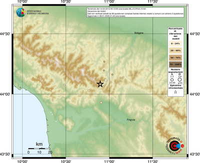 Mappa comuni con almeno 3 questionari