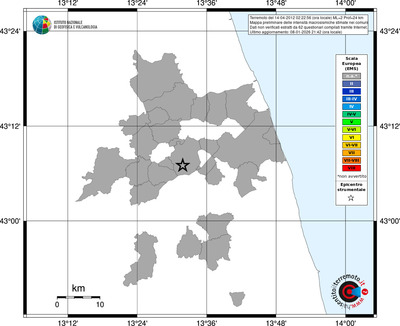 Mappa EMS - territori comuni