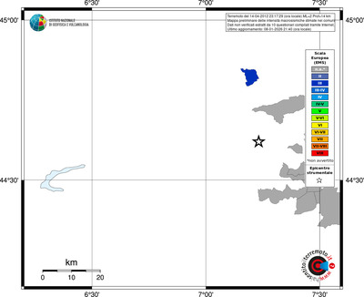 Mappa EMS - territori comuni