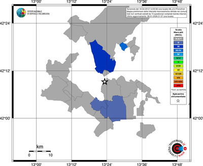 Mappa MCS - territori comuni