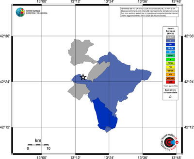 Mappa EMS - territori comuni