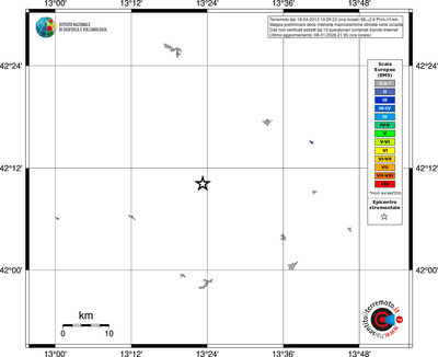 Mappa EMS - territori località