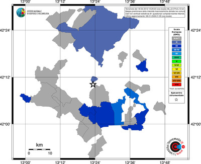 Mappa EMS - territori comuni