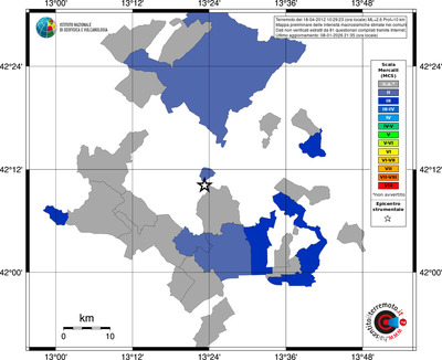 Mappa MCS - territori comuni