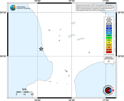 Mappa EMS - territori località