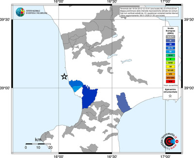 Mappa EMS - territori comuni