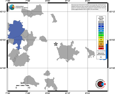 Mappa MCS - territori comuni