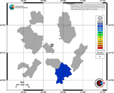 Mappa MCS - territori comuni