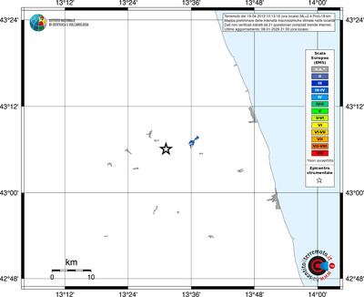 Mappa EMS - territori località