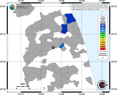 Mappa EMS - territori comuni