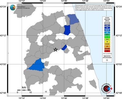 Mappa MCS - territori comuni
