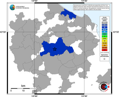 Mappa EMS - territori comuni
