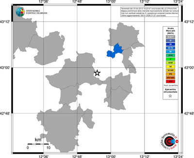 Mappa MCS - territori comuni