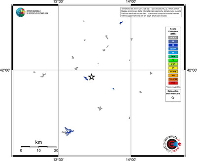 Mappa EMS - territori località