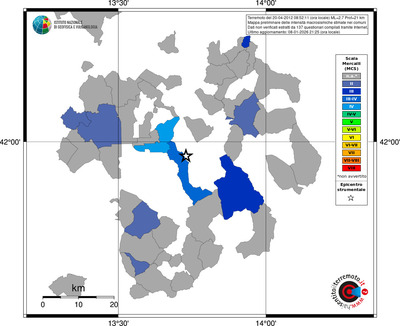 Mappa MCS - territori comuni