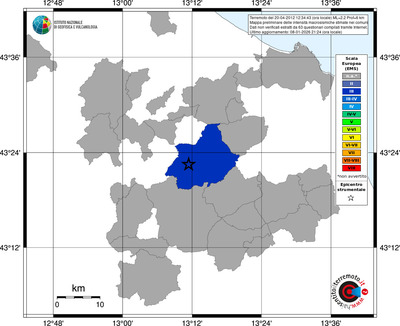 Mappa EMS - territori comuni
