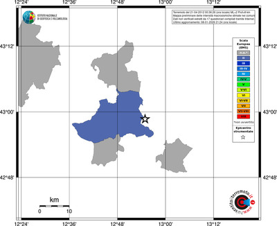 Mappa EMS - territori comuni
