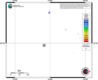 Mappa EMS - territori località