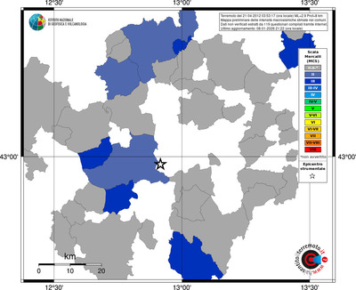 Mappa MCS - territori comuni